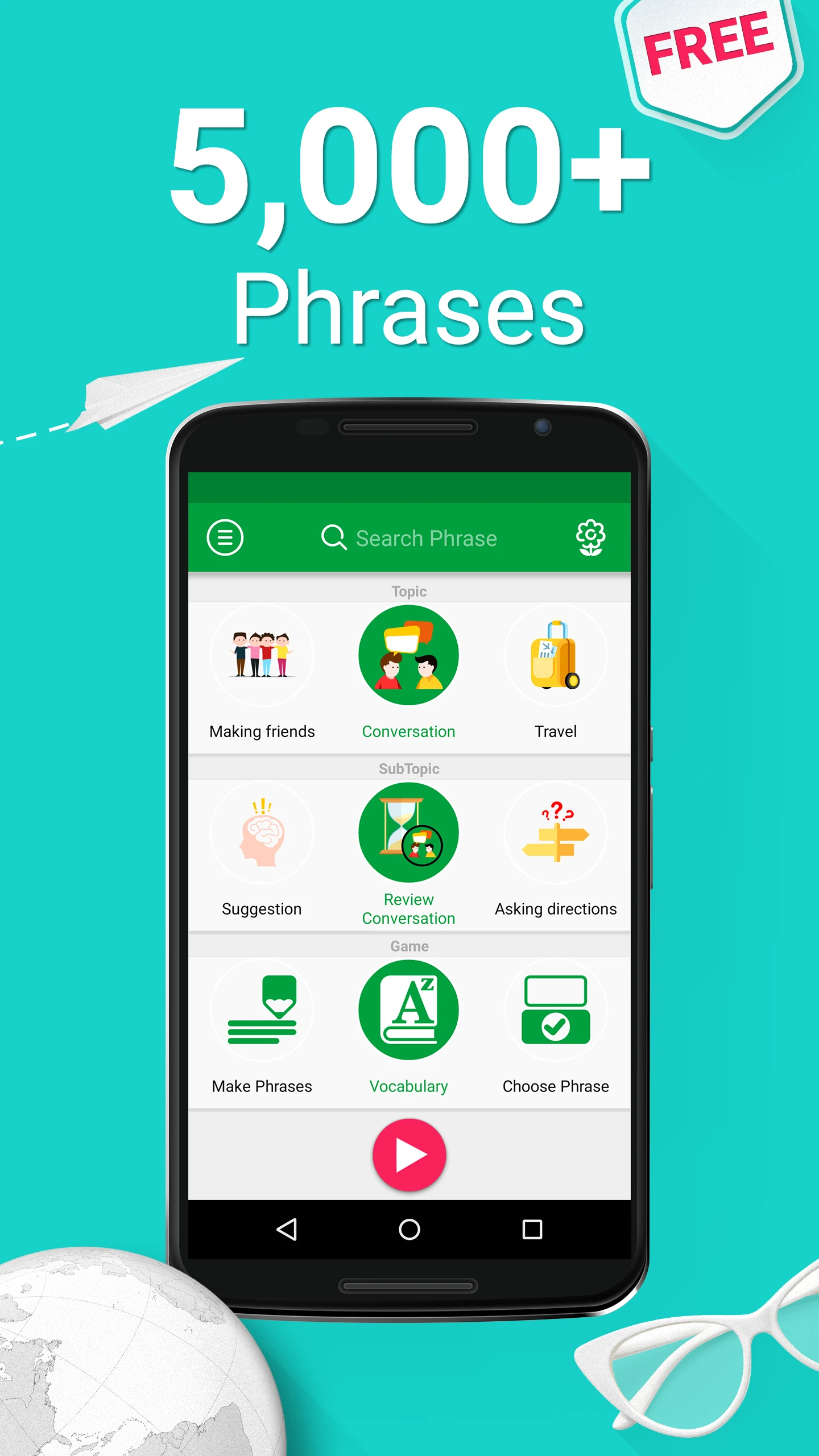 Learn Turkish - 5,000 Phrases screenshot